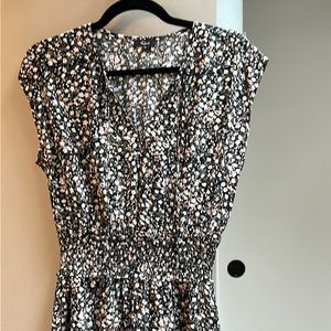 Rails Ashlyn midi dress, size M, black floral